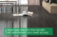 Bảng màu sàn gỗ công nghiệp kết hợp các phong cách thiết kế 2022 - 2025