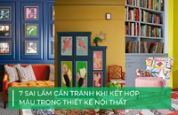 7 sai lầm cần tránh khi kết hợp màu trong thiết kế nội thất