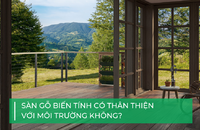 Sàn gỗ biến tính có thân thiện với môi trường không?