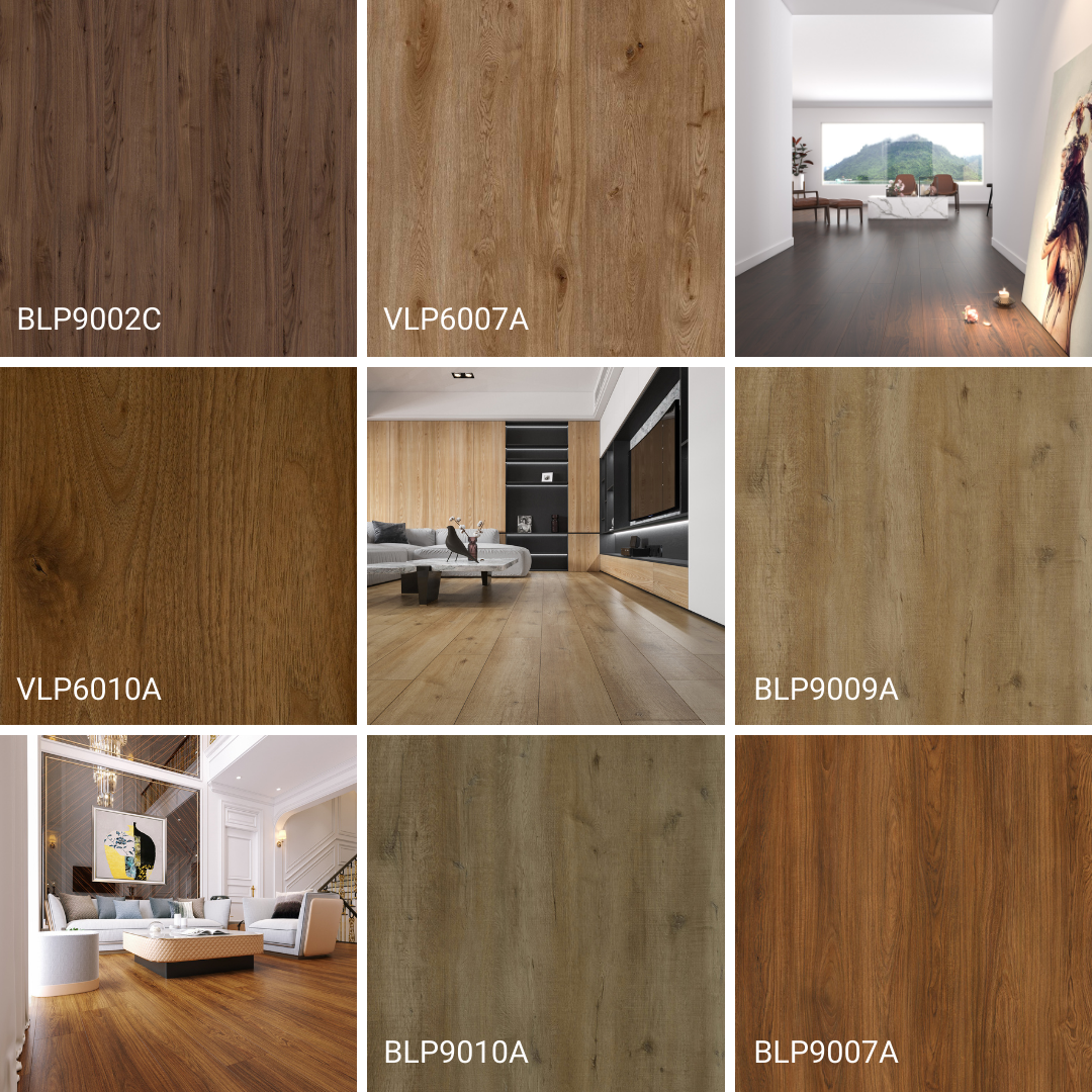 5 mẫu sàn gỗ công nghiệp màu cánh gián & nâu cho không gian hiện đại