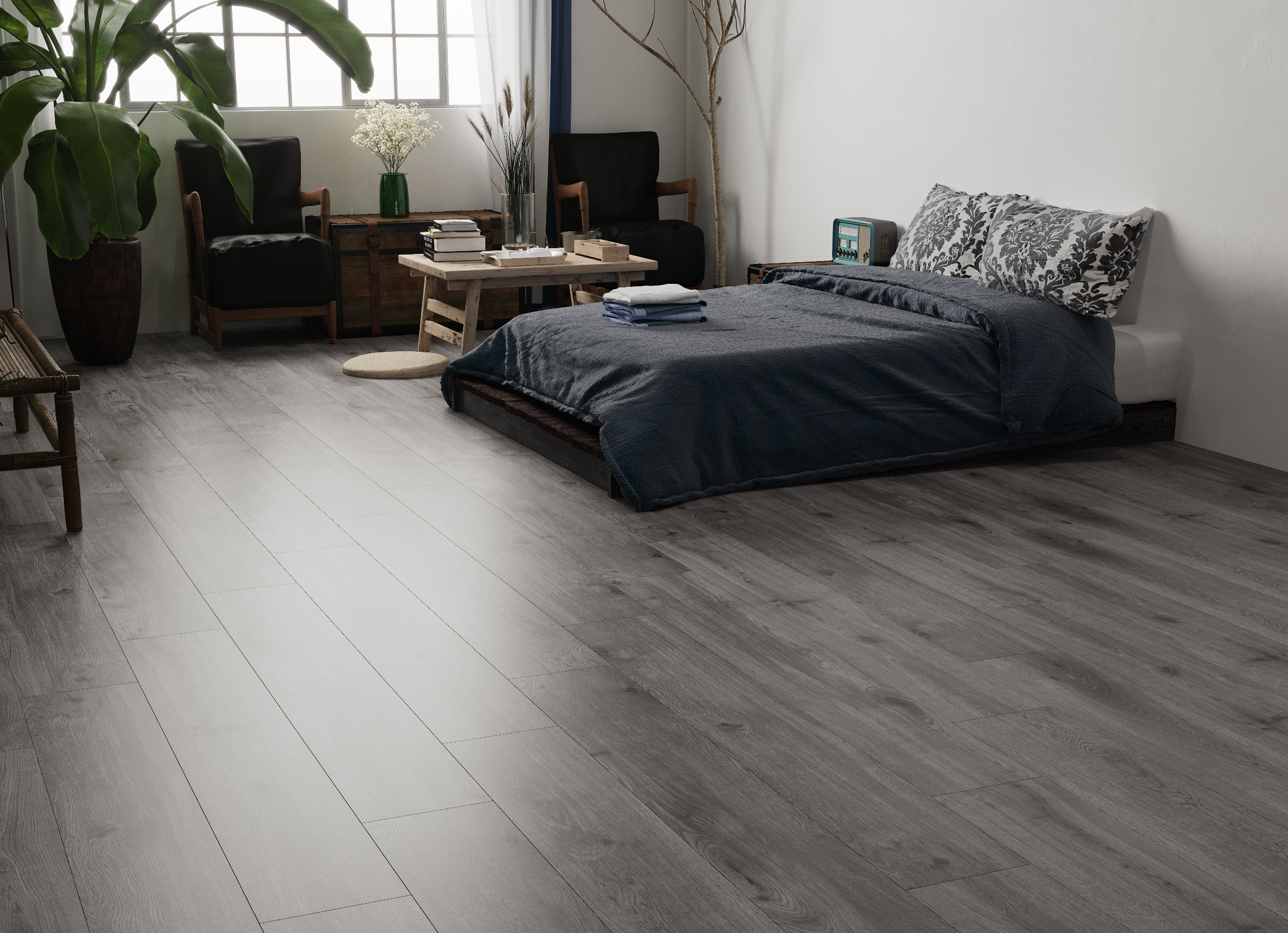 5 mẫu sàn gỗ công nghiệp màu xám cho phong cách tối giản 3