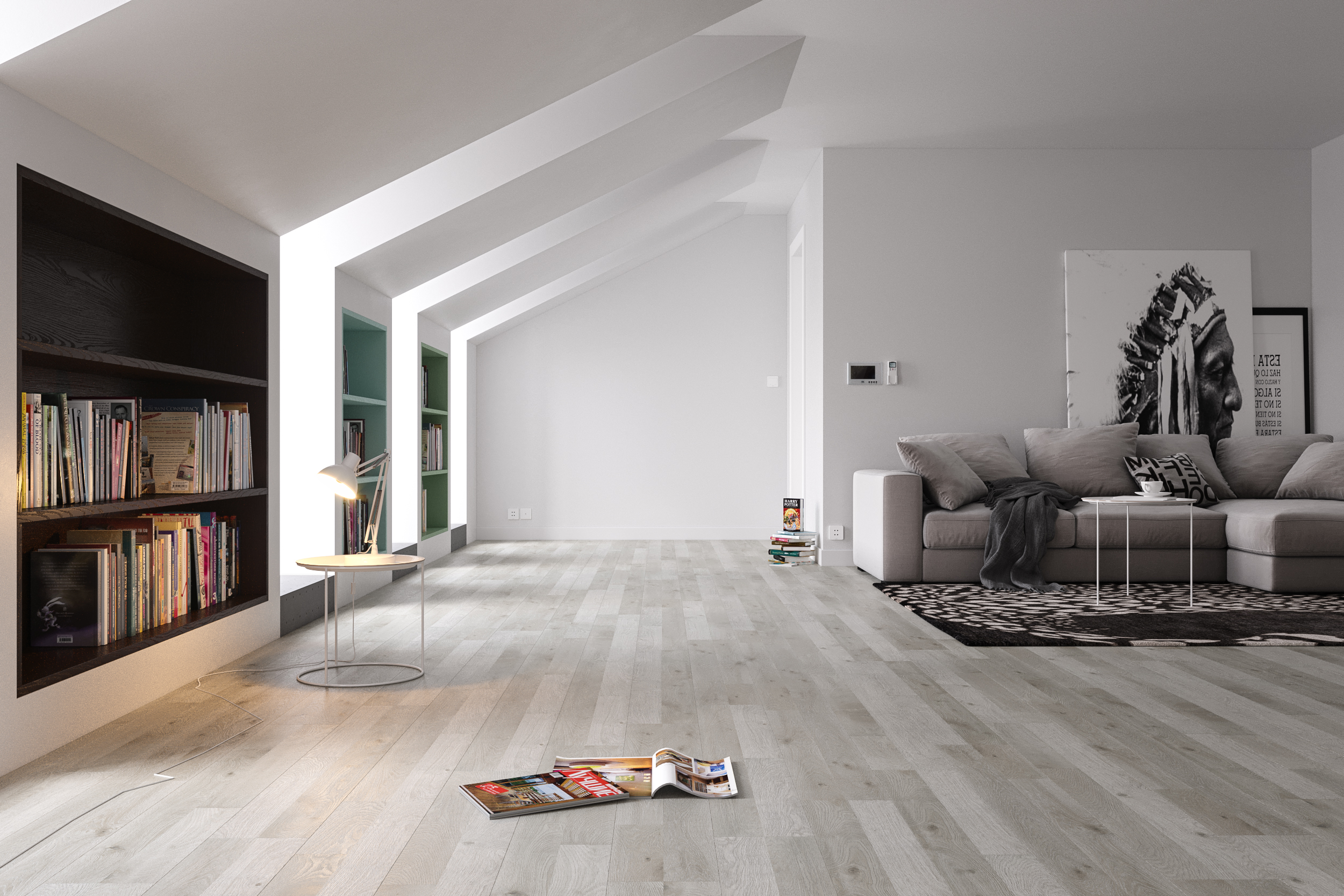 5 mẫu sàn gỗ công nghiệp màu xám cho phong cách tối giản 4